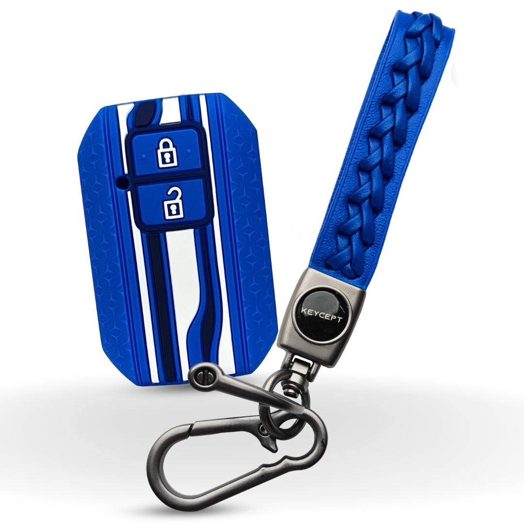 Suzuki Tristar Silicone Key Cover with Keychain