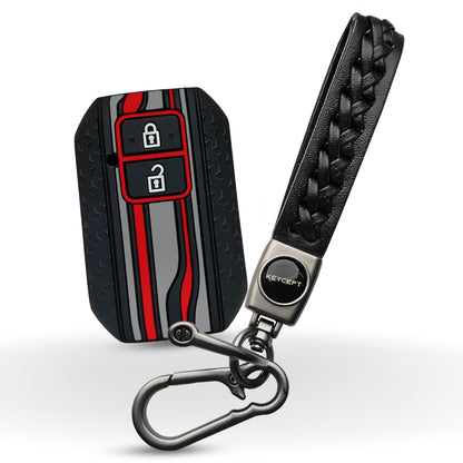 Suzuki Tristar Silicone Key Cover with Keychain