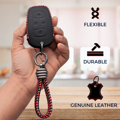 Tata Classic Leather Key Cover with Keychain K3