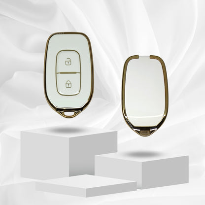 Renault Gold Line TPU Key Cover with Keychain (Type 2)