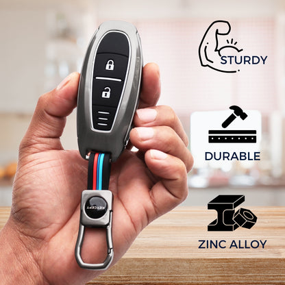 Suzuki Metal Alloy Key Cover with Keychain (Type M1)