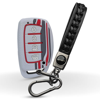 Hyundai TriStar Silicone Key Cover with Keychain