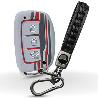 Hyundai TriStar Silicone Key Cover with Keychain