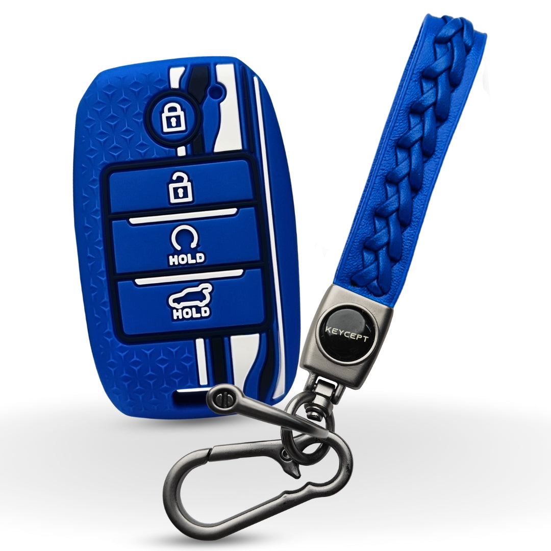 Kia TriStar Silicone Key Cover with Keychain