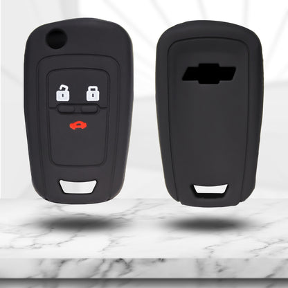 Chevrolet Silicone Key Cover with Keychain (Type K2)