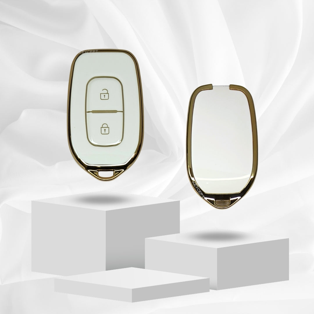 Renault Gold Line TPU Key Cover with Keychain