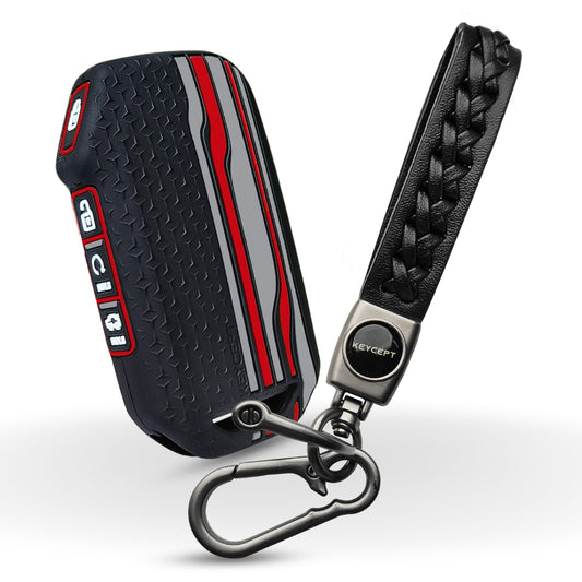Kia TriStar Silicone Key Cover with Keychain