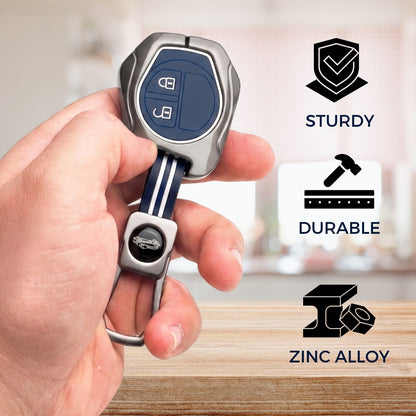 Keycept Metal Alloy Key Cover with Keychain.(Type M1)