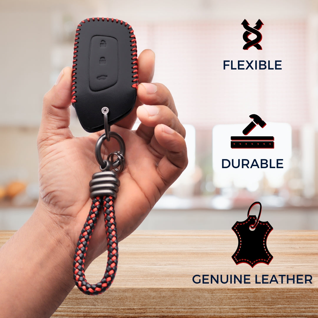 MG Classic Leather Key Cover with Keychain K3