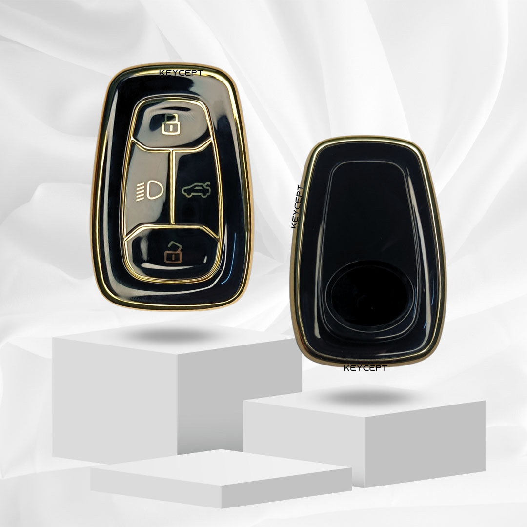audi a1 a3 a6 q2 3b flip tpu black gold car key accessories keychain