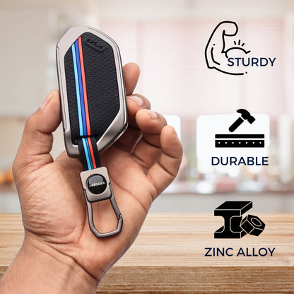 Kia Metal Alloy Key Cover with Keychain (Type M1)