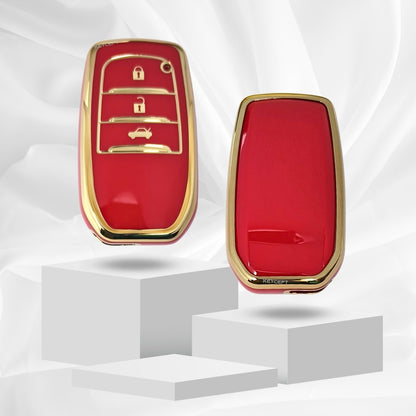 Toyota Gold Line TPU Key Cover with Keychain (Type 2)