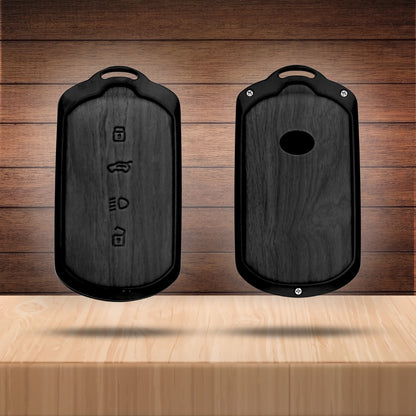 Tata Noir Wood Car Key Cover with Keychain (Type M8)