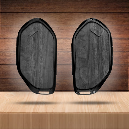 Kia Noir Wood Car Key Cover with Keychain (Type M8)