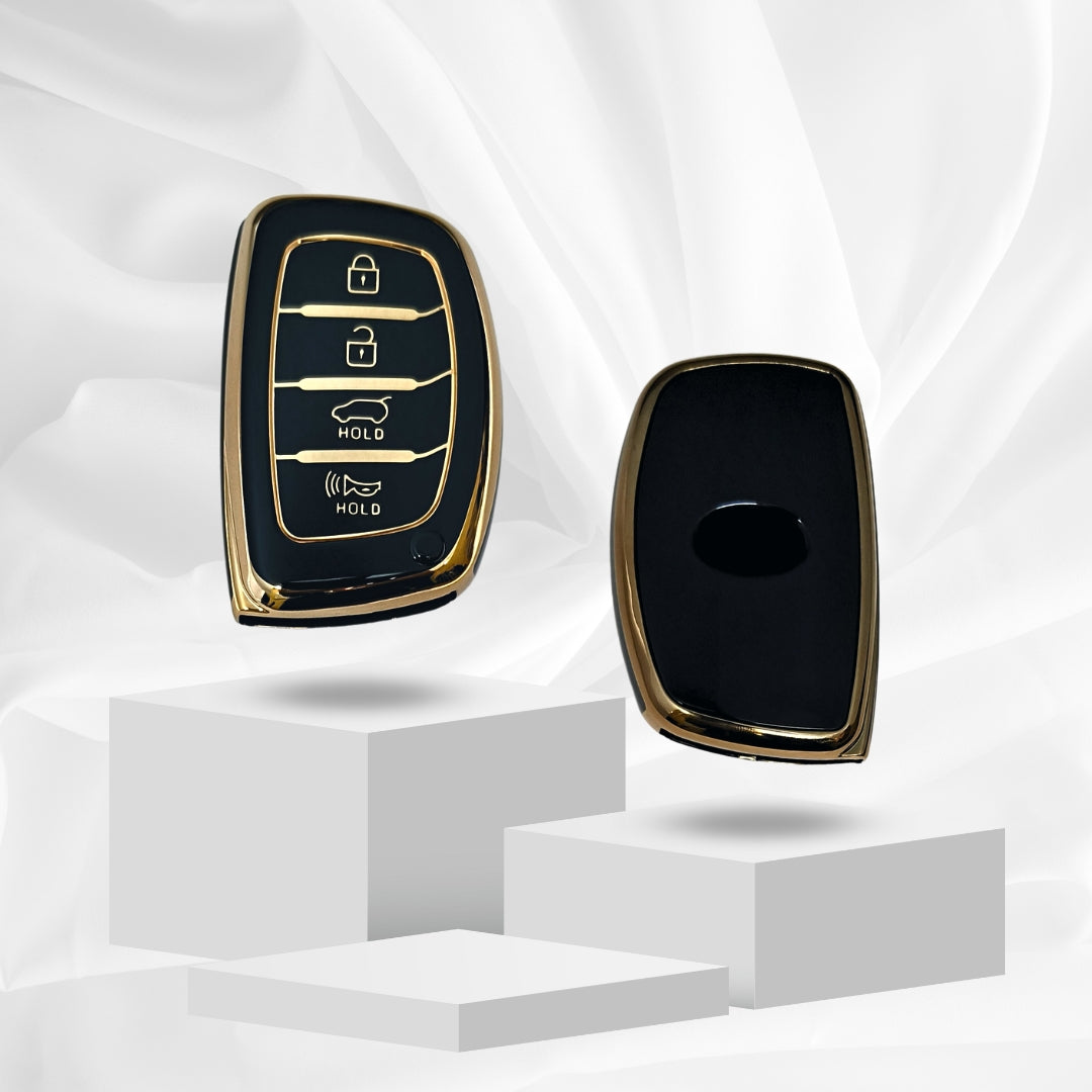 elantra 4b smart tpu black key cover case