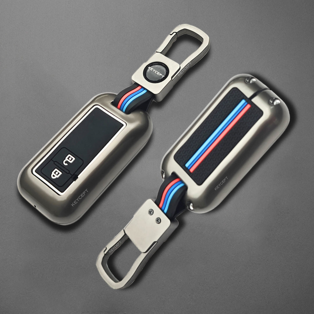 Suzuki Metal Alloy Key Cover with Keychain