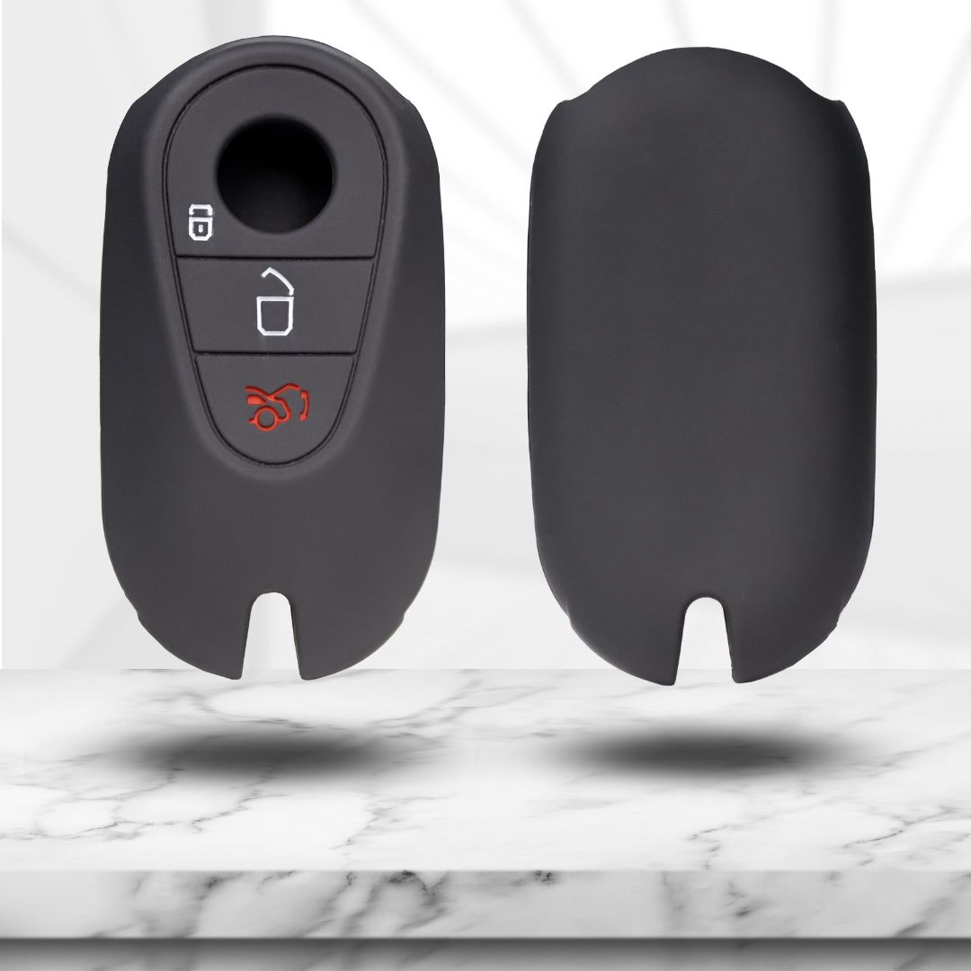 Mercedes Silicone Key Cover with Keychain (Type K2)