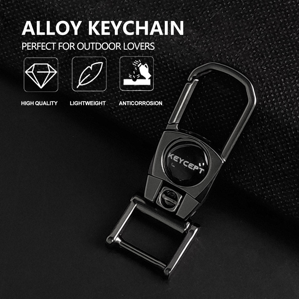 Metal Fob Key Heavy Duty Keychain. (Type 2, Pack of 2)