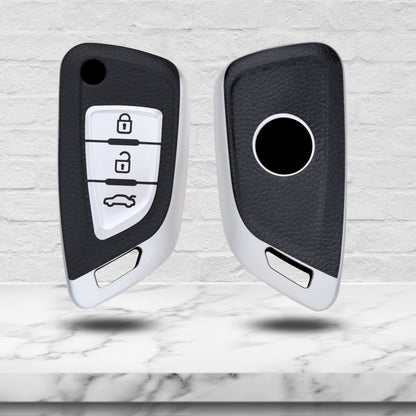 Universal TPU Leather Key Cover With Keychain. (Type K1)