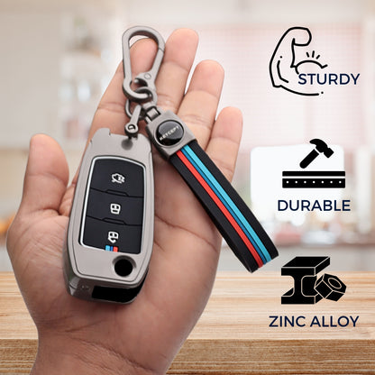 Ford Metal Alloy Key Cover with Keychain (Type M2)
