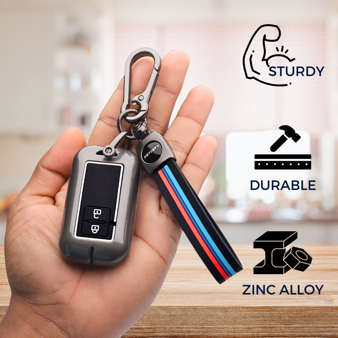 Suzuki Metal Keycover With KeyChain (Type M2)