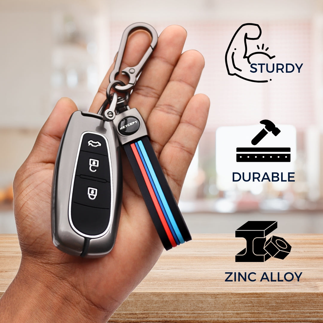 Suzuki Metal Alloy Key Cover with keychain (Type M2)