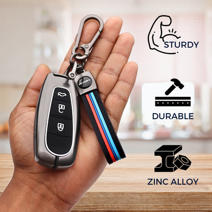 Suzuki Metal Alloy Key Cover with keychain (Type M2)