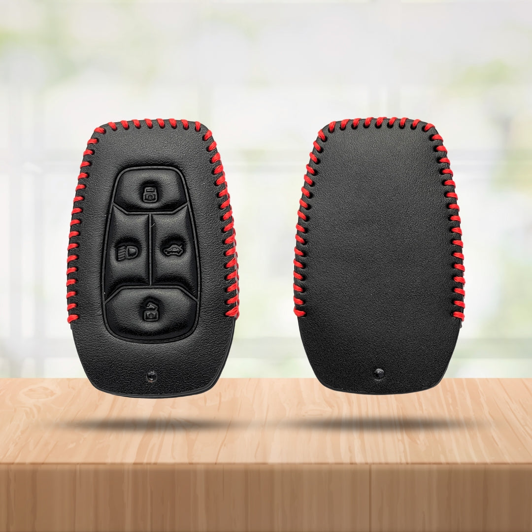 Tata Classic Leather Key Cover with Keychain K9