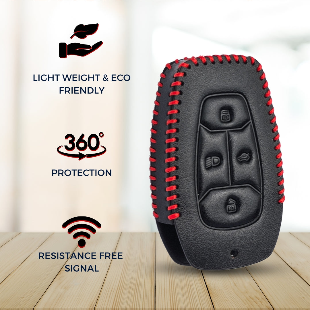 Car Key Cover for Tata Nexon, Harrier, Safari, Altroz, Tigor, EV Electric, EV Max, Punch, Tiago.