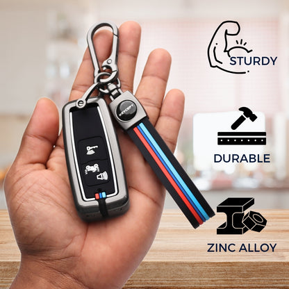 Honda Metal Key Cover with Keychain (Type M2)