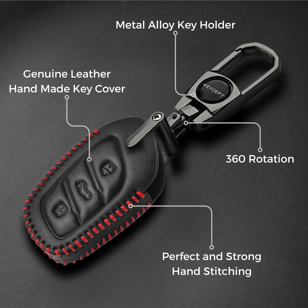 MG Classic Leather Key Cover with keychain K2