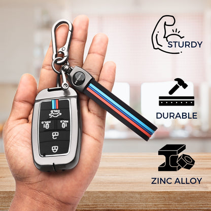 Keycept  Kia Metal Silicone Key Cover with Keychain(Type M2)