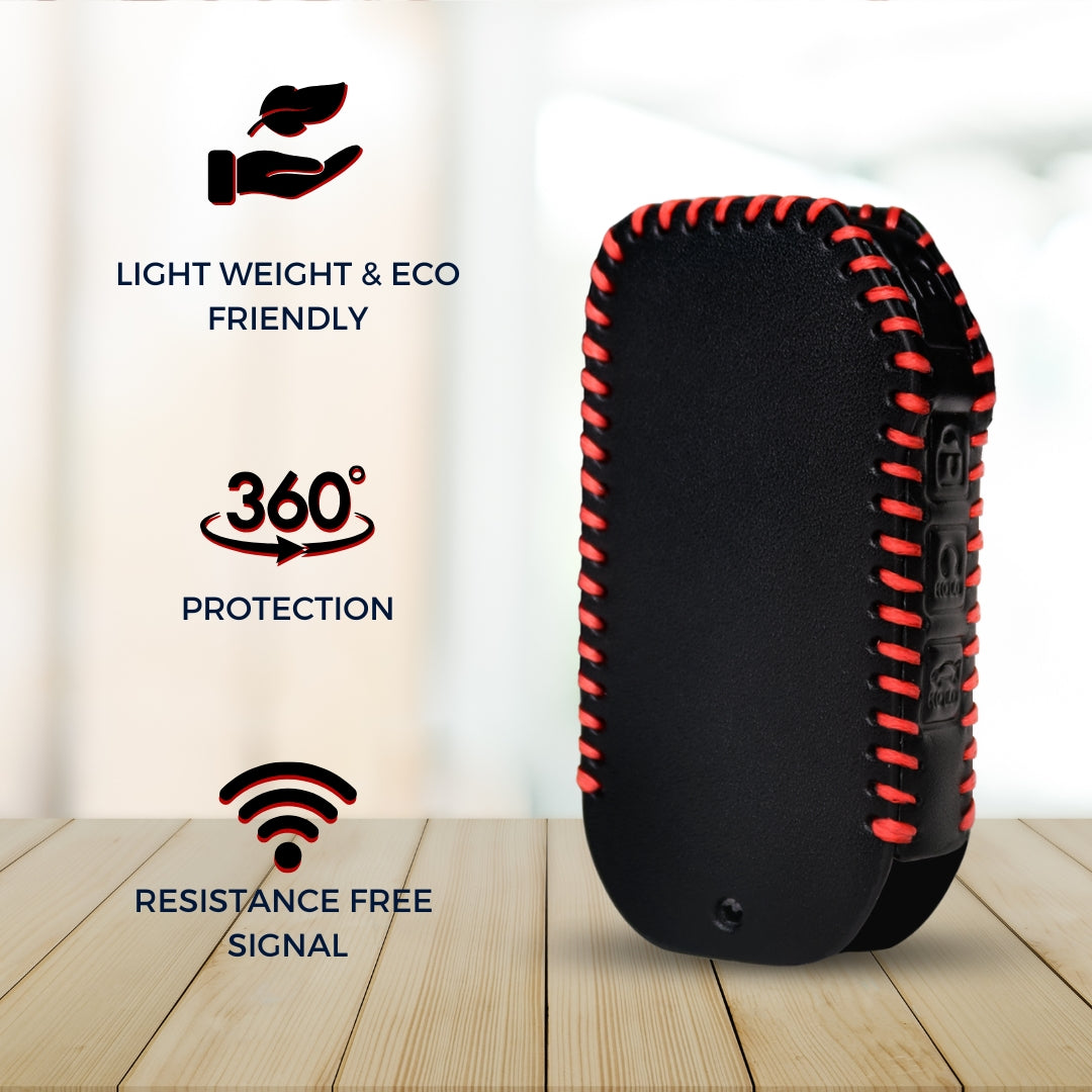 Kia Classic Leather Key Cover with Keychain K3