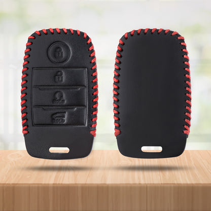 keycept leather key cover seltos sonet carens 4 button smart shell case
