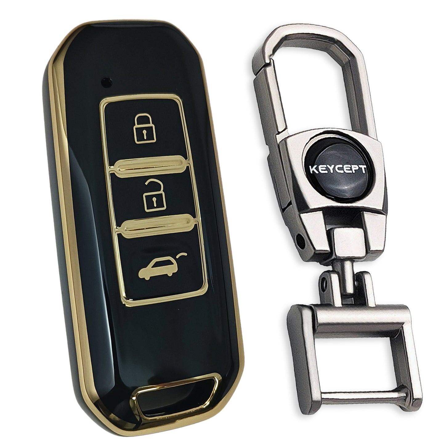 MG Gold Line TPU Key Cover with Keychain