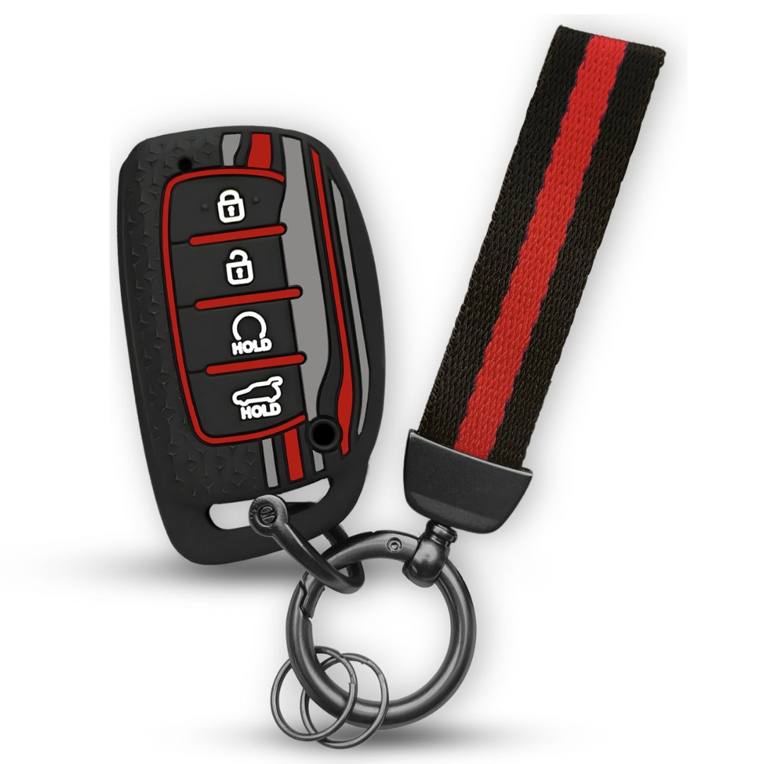 Hyundai TriStar Silicone Key Cover with Keychain