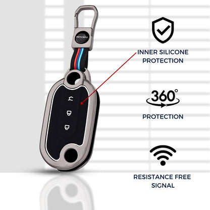 MG Metal Alloy Key Cover with Keychain (Type M1)
