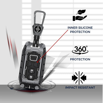 Suzuki Metal Armor Car Key Cover for with Keychain (Type M4)