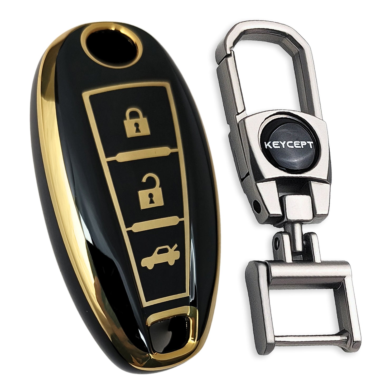 Suzuki Gold Line TPU Key Cover with Keychain