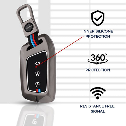 MG Metal Alloy Key Cover with keychain (Type M1)