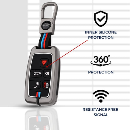 Land Rover Metal Alloy Key Cover with Keychain (Type M1)