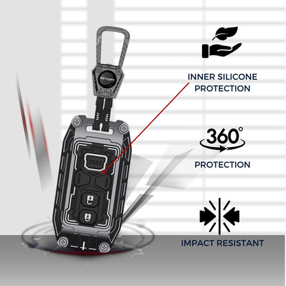 Suzuki Metal Armor Car Key Cover for with Keychain (Type M4)