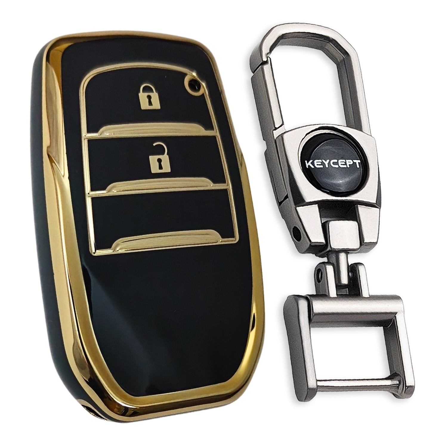 Toyota Gold Line TPU Key Cover with Keychain