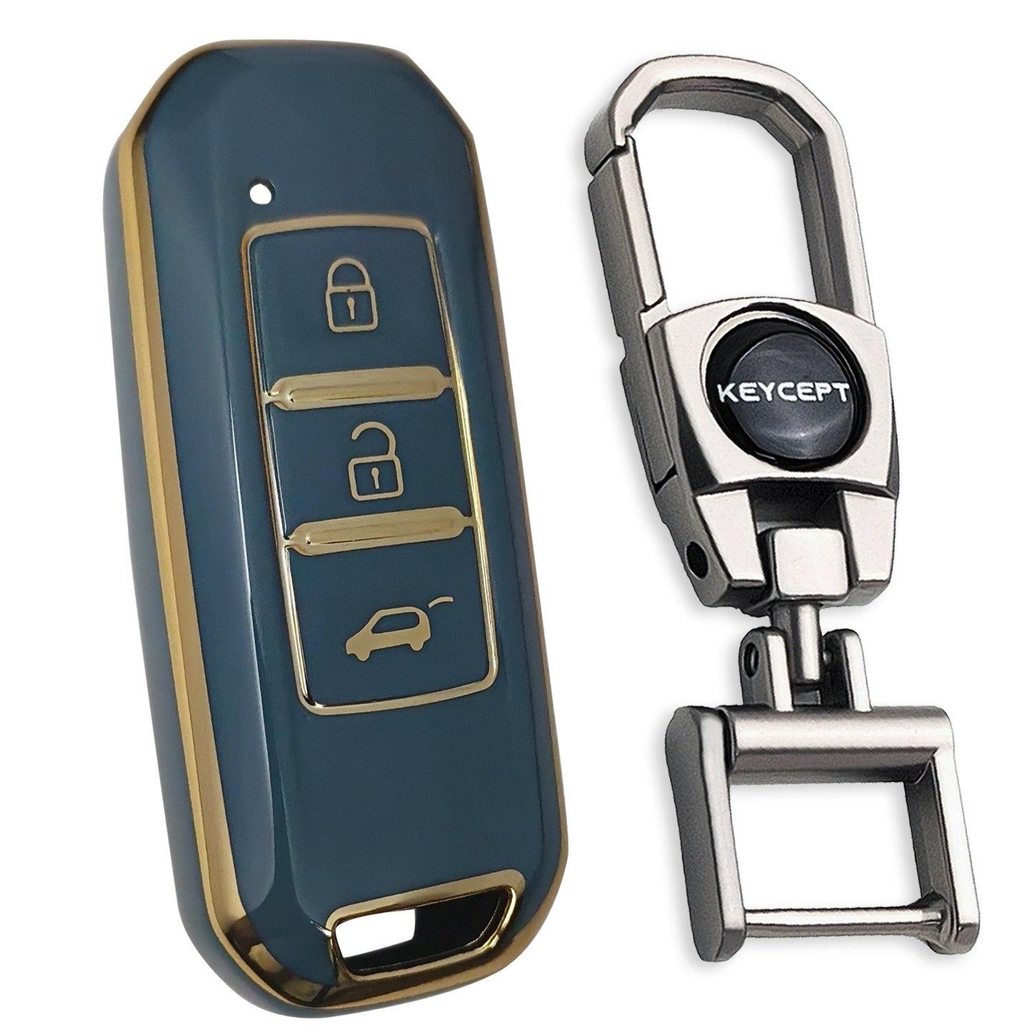 MG Gold Line TPU Key Cover with Keychain