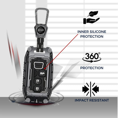 Suzuki Metal Armor Smart Car Key cover With KeyChain (Type M4).