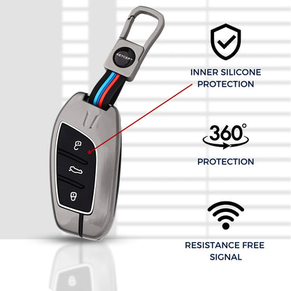 MG Metal Alloy Key Cover with Keychain (Type M1)