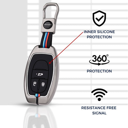 MG Metal Alloy Key Cover with Keychain (Type M1)
