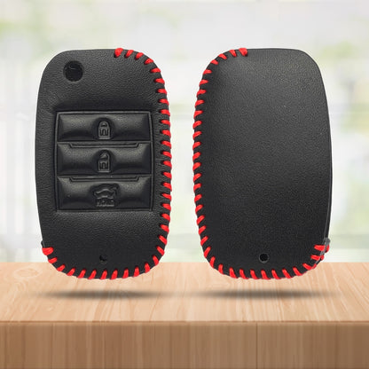 Kia Classic Leather Key Cover with keychain (Type 2)