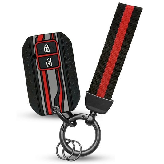 Suzuki Tristar Silicone Key Cover with Keychain