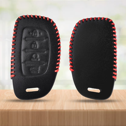Hyundai Classic Leather Key Cover with Keychain K3
